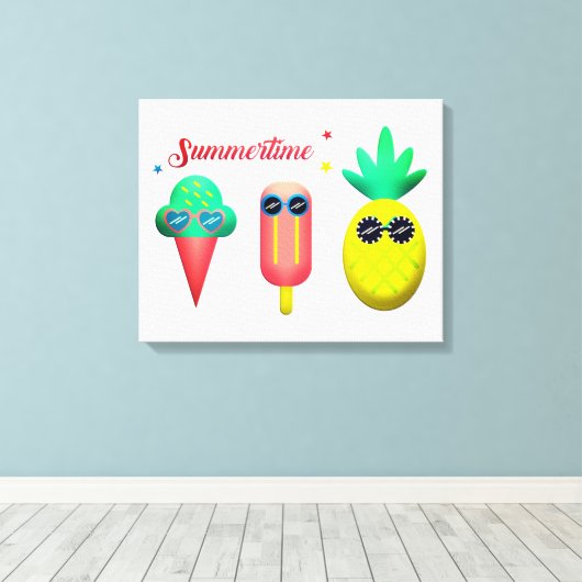 Sommerzeit Leinwanddruck (Insitu (Holzboden))