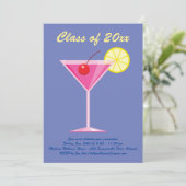 Sommerzeit - Lila Einladung (Stehend Vorderseite)