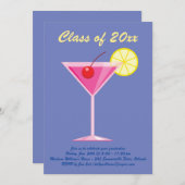 Sommerzeit - Lila Einladung (Vorne/Hinten)