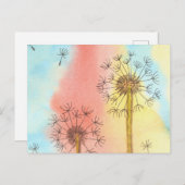 Sommerzeit Lüster Fluffs Postkarte (Vorne/Hinten)