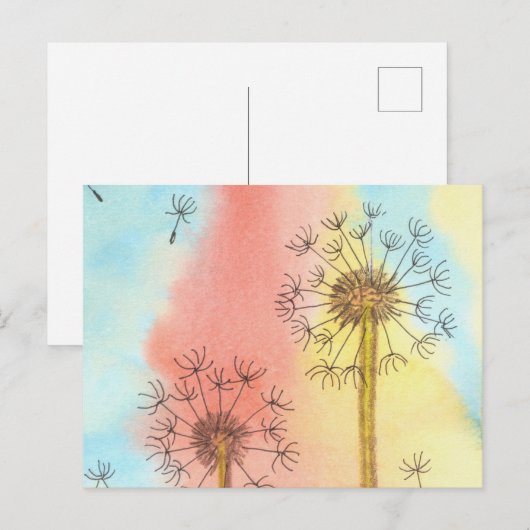 Sommerzeit Lüster Fluffs Postkarte (Vorne/Hinten)