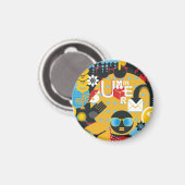 Sommerzeit Magnet (Vorderseite/Rückseite)