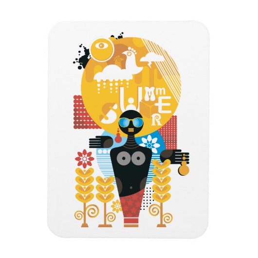 Sommerzeit Magnet (Vertikal)