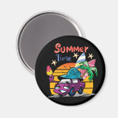Sommerzeit Magnet (Vorderseite/Rückseite)