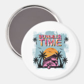 Sommerzeit Magnet (Vorderseite/Rückseite)
