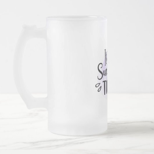 Sommerzeit Mattglas Bierglas (Links)