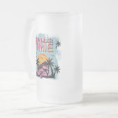 Sommerzeit Mattglas Bierglas (Vorderseite Links)
