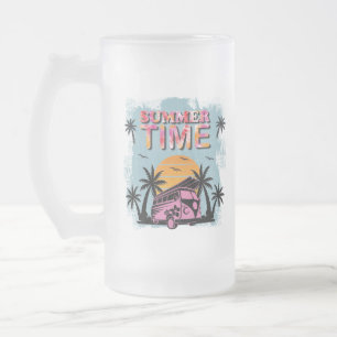 Sommerzeit Mattglas Bierglas