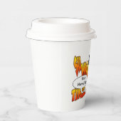 Sommerzeit Meerkat individuell anpassbare Papierau Pappbecher (Rechts)