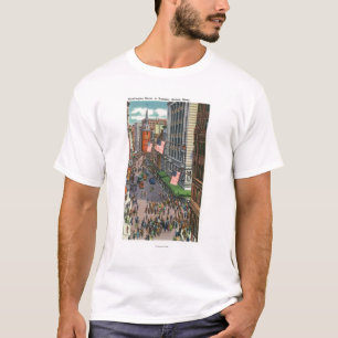 Sommerzeit-Mengen auf Washington-Straße T-Shirt
