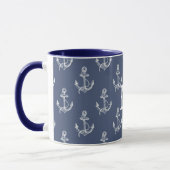 Sommerzeit Mit Monogramm Ozean Tasse (Links)