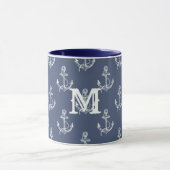 Sommerzeit Mit Monogramm Ozean Tasse (Zentrum)