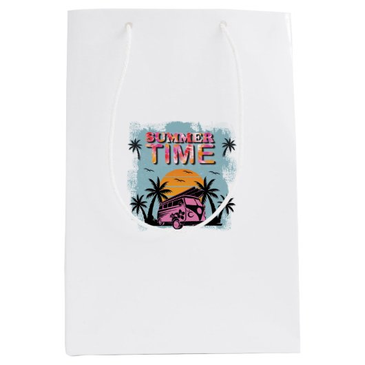 Sommerzeit Mittlere Geschenktüte (Vorderseite)
