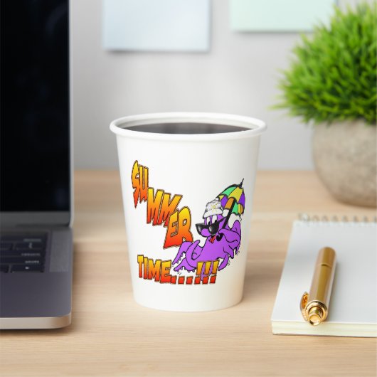 Sommerzeit Octopus Paper Cups Pappbecher (InSitu)
