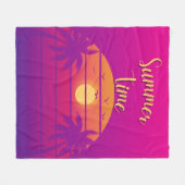 Sommerzeit Ombre Lila Fleecedecke (Vorderseite (Horizontal))