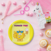 Sommerzeit Pappteller (Party)
