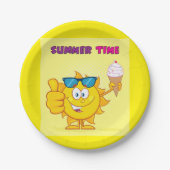 Sommerzeit Pappteller (Vorderseite)