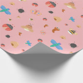 Sommerzeit - Pink Geschenkpapier (Ecke)