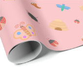 Sommerzeit - Pink Geschenkpapier (Rolleneckpunkt)