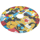 Sommerzeit Polyester Weihnachtsbaumdecke (Schrägansicht)