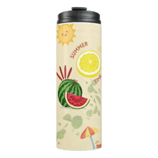 Sommerzeit Pommes frites tumbler | niedliche Zitro Thermosbecher