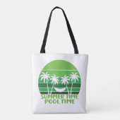 SOMMERZEIT POOLZEIT. TASCHE (Rückseite)