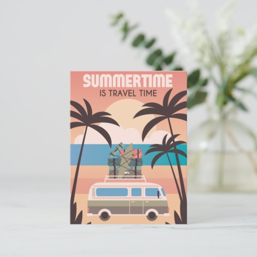 Sommerzeit Postkarte (Stehend Vorderseite)