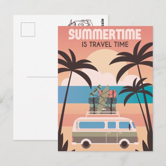 Sommerzeit Postkarte (Vorne/Hinten)