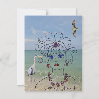 Sommerzeit Postkarte