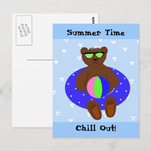 Sommerzeit Postkarte (Vorne/Hinten)