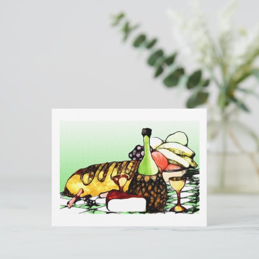 Sommerzeit Postkarte (Stehend Vorderseite)