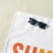 Sommerzeit Retro Sunset Beach Handtuch (Beispiel)