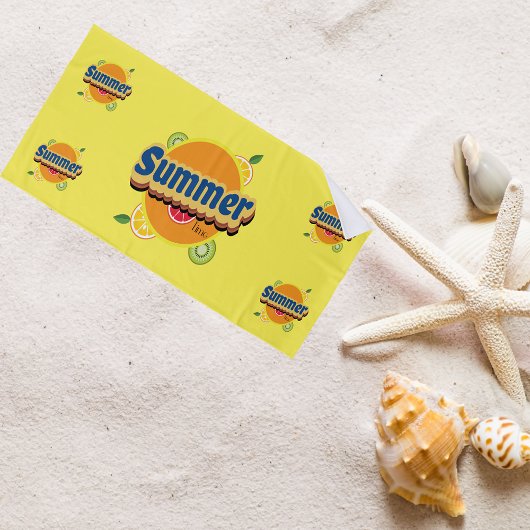 Sommerzeit Retro Vintag Strandtuch