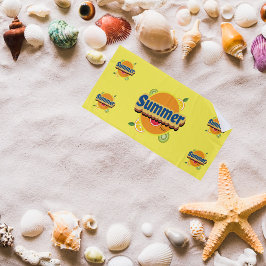 Sommerzeit Retro Vintag Strandtuch