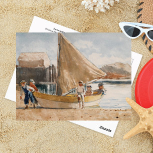 Sommerzeit Sailboats Winslow Homer Postkarte