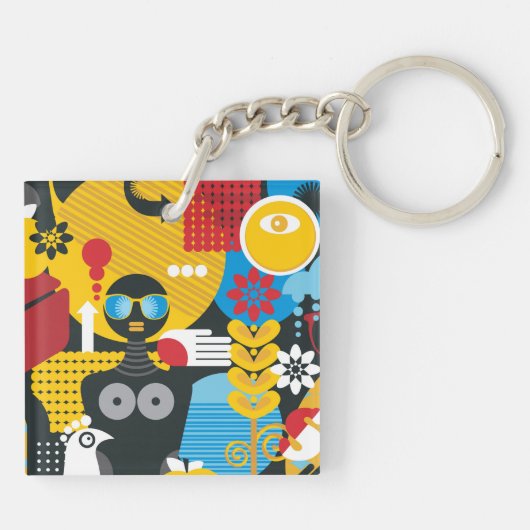 Sommerzeit Schlüsselanhänger (Rückseite)