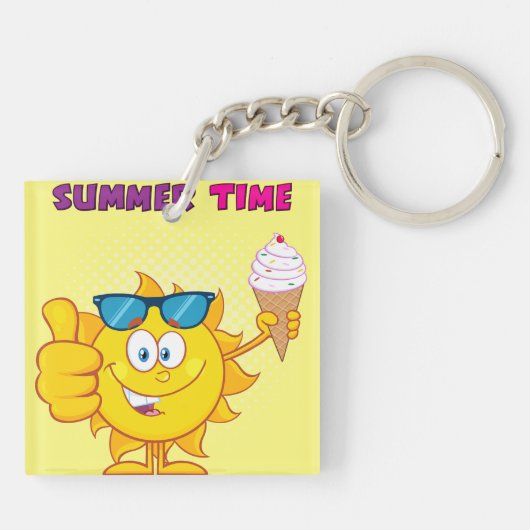 Sommerzeit Schlüsselanhänger (Rückseite)