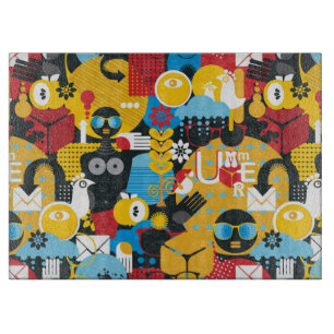 Sommerzeit Schneidebrett