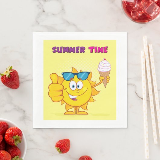 Sommerzeit Serviette (Beispiel)