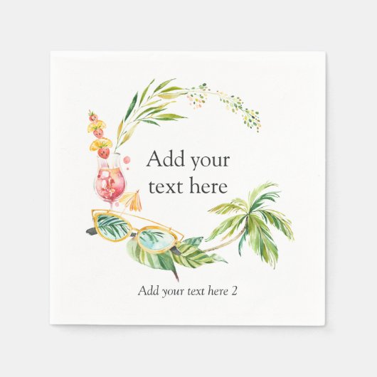 Sommerzeit Serviette (Vorderseite)