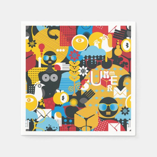 Sommerzeit Serviette (Vorderseite)