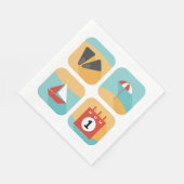 Sommerzeit Serviette (Ecke)