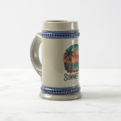 Sommerzeit Sommer Reise Strand Bierglas (Vorderseite Links)