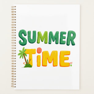 Sommerzeit - Sommerzeit mit Palmen und Sonne Planer