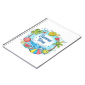 Sommerzeit - Sommerzeit Strand Illustration Notizblock (Linke Seite)