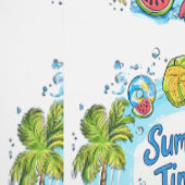 Sommerzeit - Sommerzeit Strand Illustration Tapete (Naht)