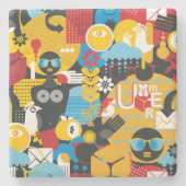 Sommerzeit Steinuntersetzer (Vorderseite)