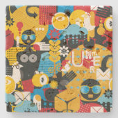 Sommerzeit Steinuntersetzer (Vorderseite)