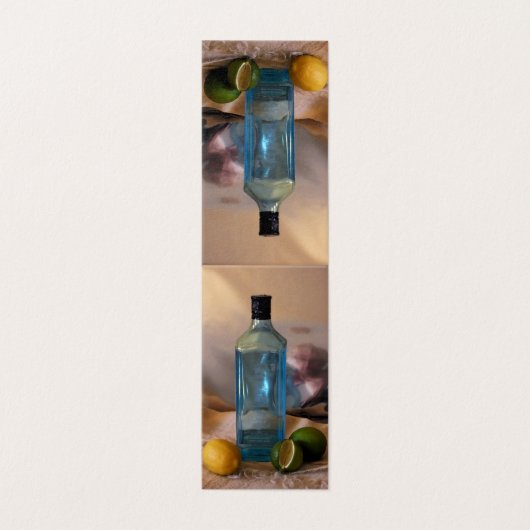 "Sommerzeit" Stillleben mit Flasche und Zitrus (Außenseite Aufgefaltet)