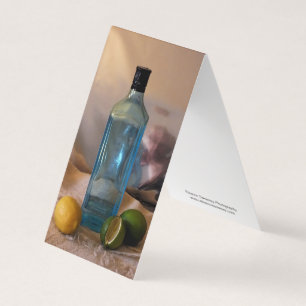 "Sommerzeit" Stillleben mit Flasche und Zitrus